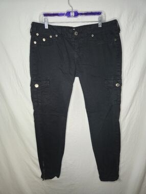 True Religion Ladies Krista Black Jean Pants Size 32